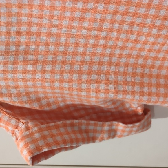 Ralph Lauren women's short sleeves  gingham shirt in Linen - Picture 4 of 6